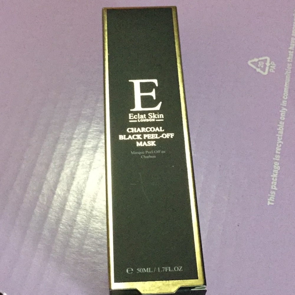 Eclat Skin London Charcoal Black Peel-Off Mask. New/Never opened